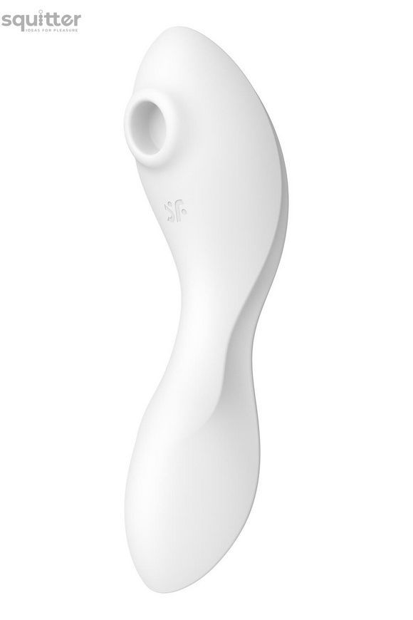 Вакуумный смарт-стимулятор с вибрацией Satisfyer Curvy Trinity 5 (White), управление со смартфона SO6725 - онлайн-сексшоп Сквитер