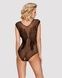 Бодістокінг із великої сітки з мереживом Obsessive B112 teddy S/M/L, чорний, з доступом SO7201,2 - інтернет-магазин інтимних товарів Squitter