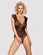 Бодістокінг із великої сітки з мереживом Obsessive B112 teddy S/M/L, чорний, з доступом SO7201,1 - інтернет-магазин інтимних товарів Squitter
