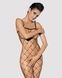 Бодистокинг с крупной ячейкой и открытой грудью Obsessive Bodystocking N102 S/M/L, черный, комбинезоSO7251,1 - интернет-магазин интимных товаров Squitter