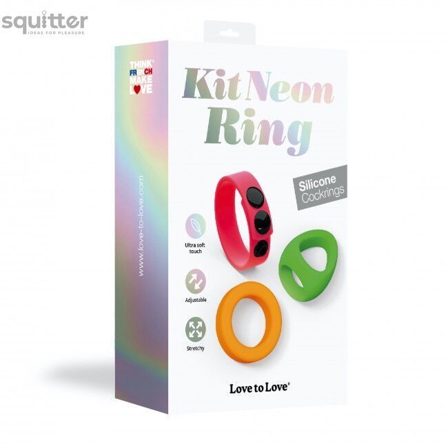 Набір яскравих ерекційних кілець Love to Love NEON RING KIT SO5082 - онлайн-сексшоп Сквітер