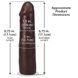 Фалоімітатор Doc Johnson The Realistic Cock ULTRASKYN - 7 Inch Chocolate SX4485,5 - інтернет-магазин інтимних товарів Squitter