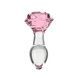 Стеклянная анальная пробка Pillow Talk Rosy Luxurious Glass Anal Plug, ⌀3,3 см, вибропуля в подарокSO6834,1 - интернет-магазин интимных товаров Squitter