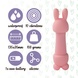 Мини-вибратор FeelzToys Mister Bunny Pink с двумя насадками SO4437 фото 5