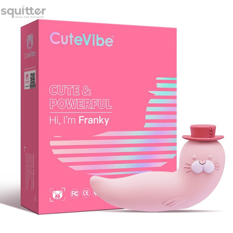 Вакуумний вібратор CuteVibe Franky Pink SO6548 фото