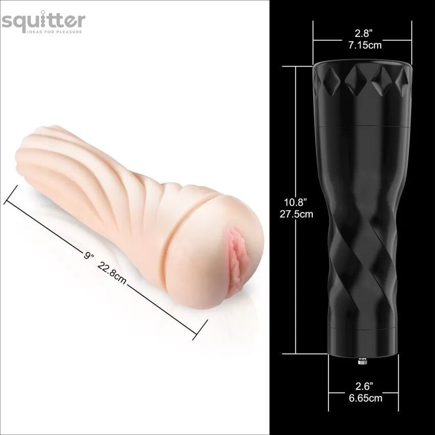 Мастурбатор з вібрацією Hismith Male Masturbation Cup, сумісний з секс-машинами бренду SX4011 - онлайн-сексшоп Сквітер