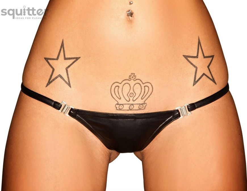 Трусики з мокрим ефектом Noir Handmade P005 Panties S, відкриваються збоку SX0007 - онлайн-сексшоп Сквітер