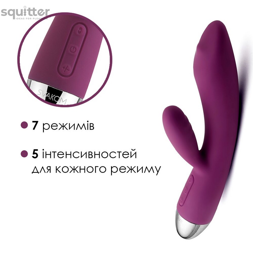 Вибратор кролик с жемчужной стимуляцией точки G Svakom Trysta Violet SO4839 фото