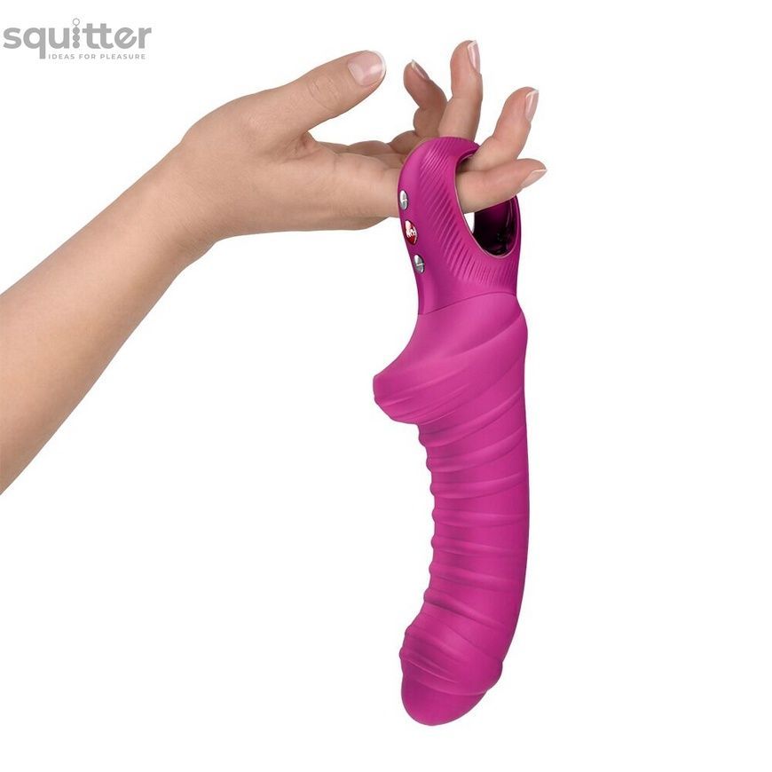 Вібратор для точки G Fun Factory TIGER Magenta, ребристий, підходить для анальної стимуляції SX4306 - онлайн-сексшоп Сквітер