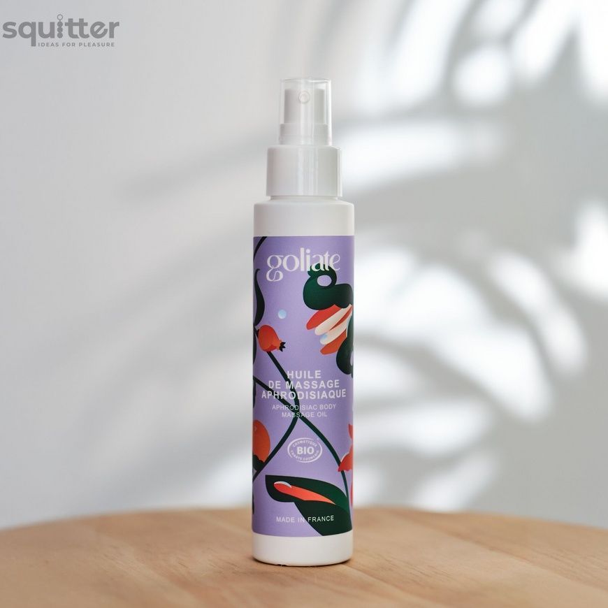 Масажна олія Goliate Huile De Massage Aphrodisiaque 100 мл, органічна, зігрівальний ефект SX3016 - онлайн-сексшоп Сквітер