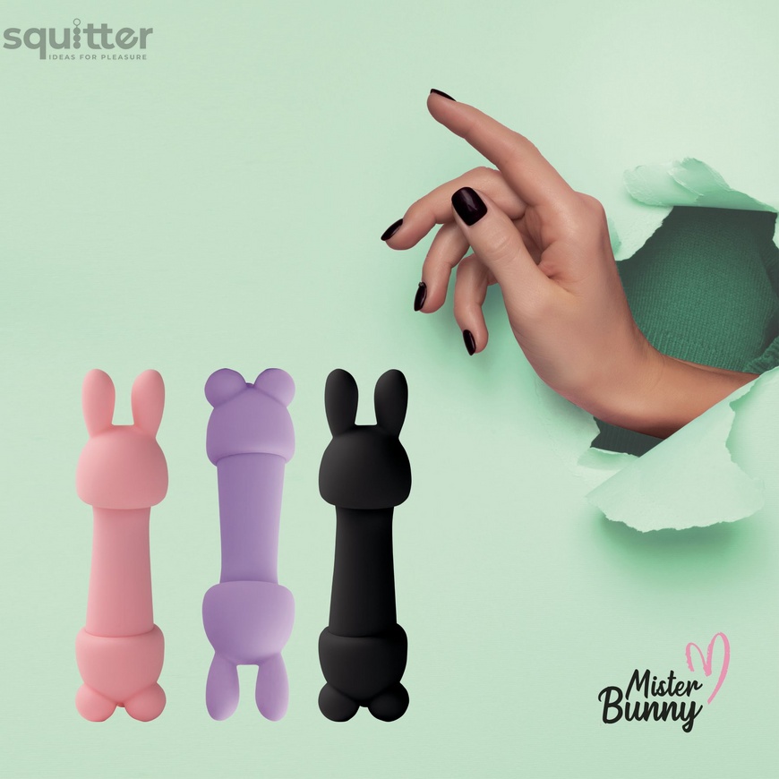 Мини-вибратор FeelzToys Mister Bunny Pink с двумя насадками SO4437 фото