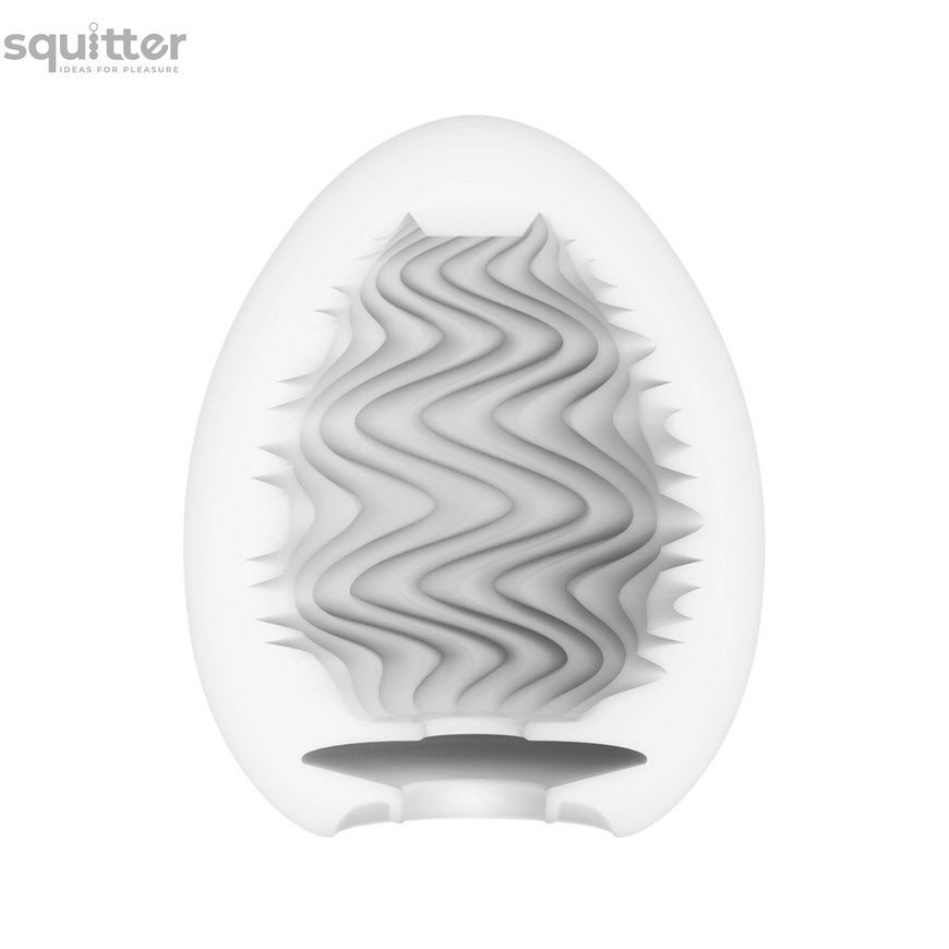 Мастурбатор-яйцо Tenga Egg Wind с зигзагообразным рельефом SO5494 - онлайн-сексшоп Сквитер