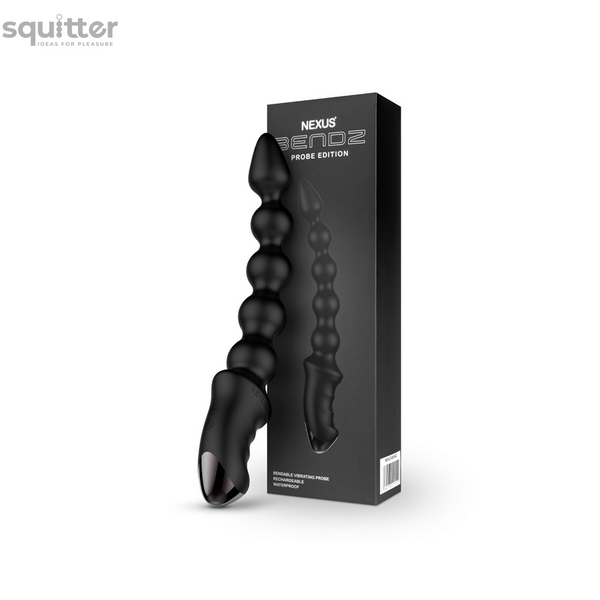 Анальный вибратор-бусы Nexus BENDZ Bendable Vibrator Probe Edition, эффект памяти формы SO6637 фото