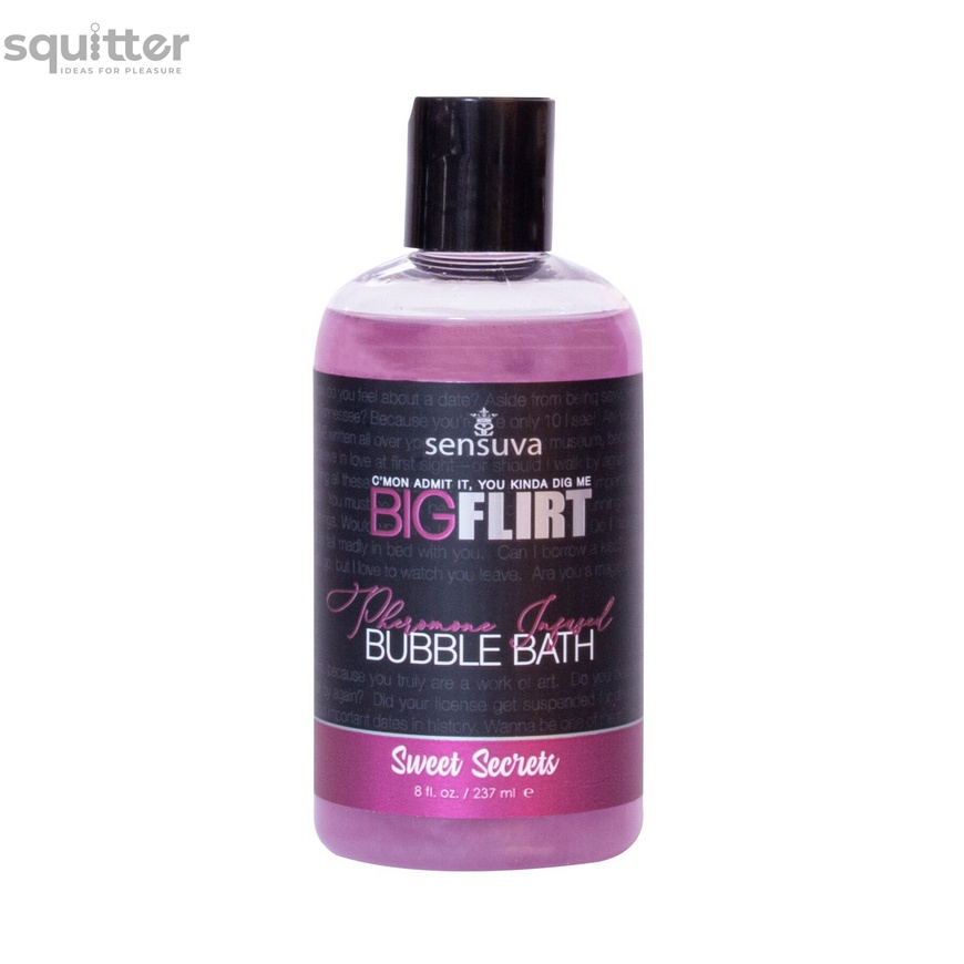 Пена для ванны Sensuva — Big Flirt Pheromone Bubble Bath — Sweet Secrets (237 мл) SO7849 фото