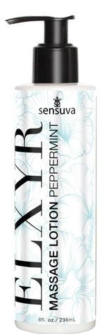 Лосьйон для масажу ніг та ступень Sensuva ELXYR Massage Lotion Peppermint (236 мл) SX2892 - онлайн-сексшоп Сквітер