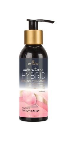Смазка водно-силиконовая Sensuva Hybrid Cotton Candy (125 мл) без сахара, можно для оральных ласк SO3246 - онлайн-сексшоп Сквитер