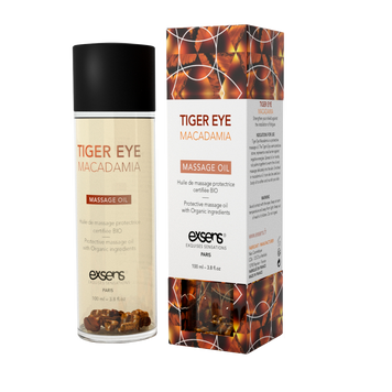 Масажна олія EXSENS Tiger Eye Macadamia (захист з тигровим оком) 100мл, натуральна SO2379 фото
