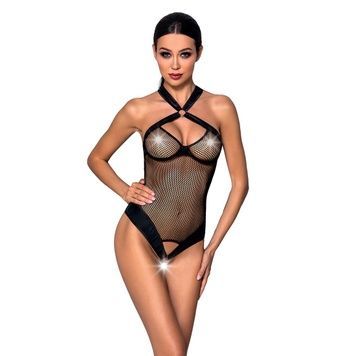Сітчастий боді з халтером Passion Amanda Body S/M, black SO5316 - онлайн-сексшоп Сквітер