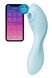 Вакуумний стимулятор із вібрацією Satisfyer Curvy Trinity 5 (Blue) SO6726 фото 1