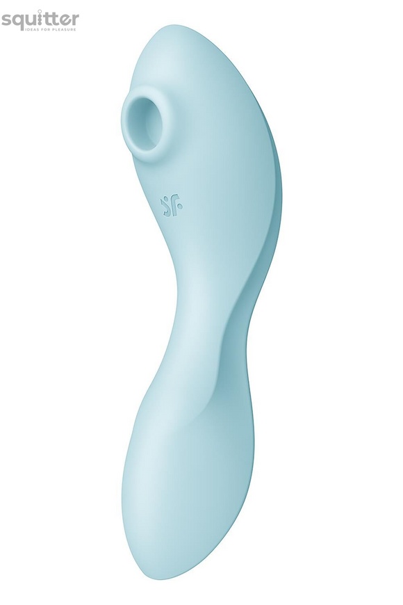 Вакуумний стимулятор із вібрацією Satisfyer Curvy Trinity 5 (Blue) SO6726 фото