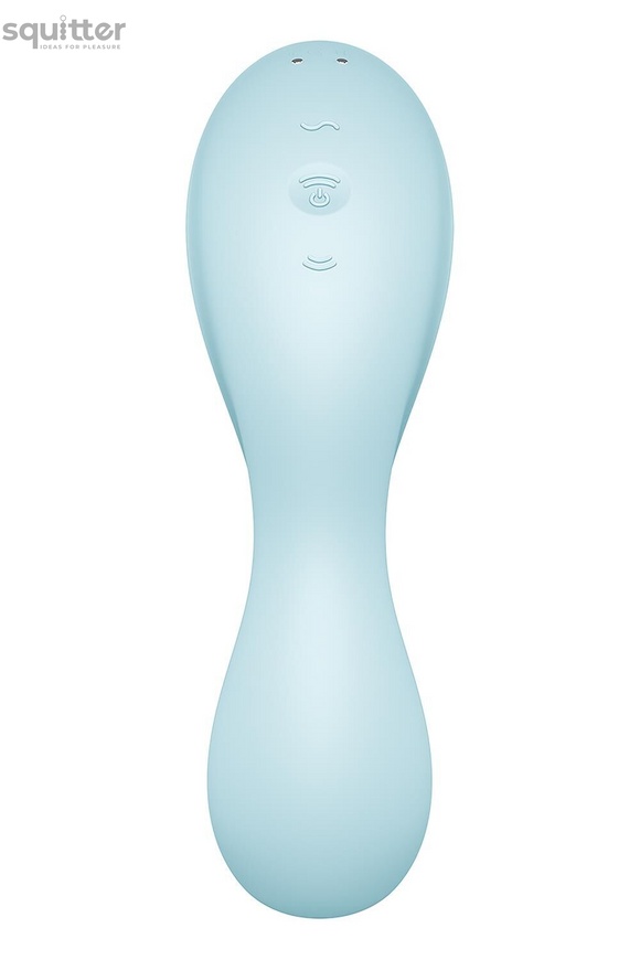 Вакуумний стимулятор із вібрацією Satisfyer Curvy Trinity 5 (Blue) SO6726 фото