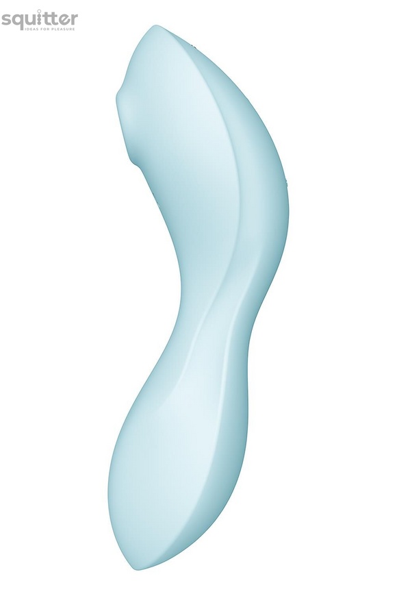 Вакуумний стимулятор із вібрацією Satisfyer Curvy Trinity 5 (Blue) SO6726 фото