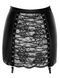 Спідниця Noir Handmade F341 Powerwetlook and lace skirt - 3XL SX2133,8 - інтернет-магазин інтимних товарів Squitter