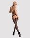 Сетчатый бодистокинг с имитацией топа, пояса и чулок Obsessive Bodystocking N108 S/M/L, черный, комбSO7252,4 - интернет-магазин интимных товаров Squitter