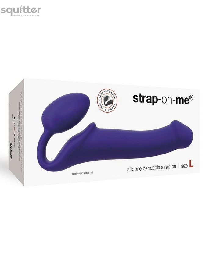 Безремневой страпон Strap-On-Me Violet L, полностью регулируемый, диаметр 3,7см SO2708 фото