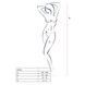 Бодистокинг Passion BS016 white, комбинезон, имитация топа и чулокPBS016W,4 - интернет-магазин интимных товаров Squitter
