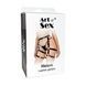 Кожаные гартеры Art of Sex - Melani Leather garters, Черные L-2XLSO8301,4 - интернет-магазин интимных товаров Squitter