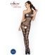 Бодистокинг Passion BS041 black, комбинезон, лямочка на одно плечоPBS041B,2 - интернет-магазин интимных товаров Squitter
