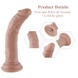 Реалистичный фаллоимитатор для секс-машин Hismith 7.5″ Flexible Silicone Dildo, система KlicLok SO6203 фото 2