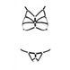 Комплект білизни зі стреп Passion Exclusive ARMANDA SET XXL/XXXL, black SO6375,5 - інтернет-магазин інтимних товарів Squitter