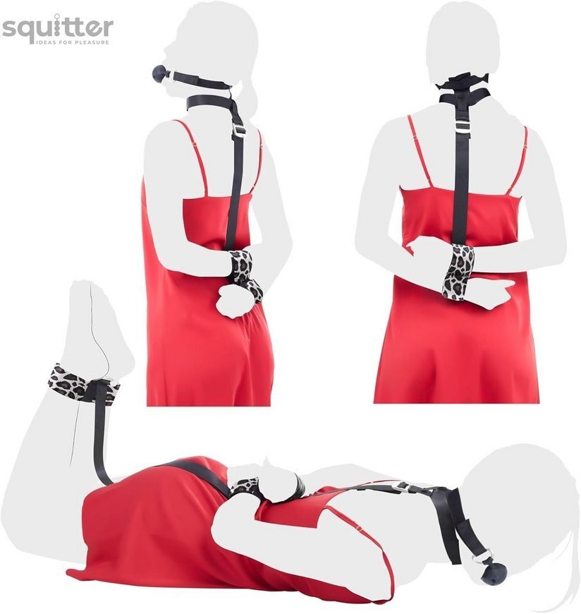 БДСМ-набір LOCKINK YEAHWOW Armbinder Restraint Set Black SX2843 - онлайн-сексшоп Сквітер