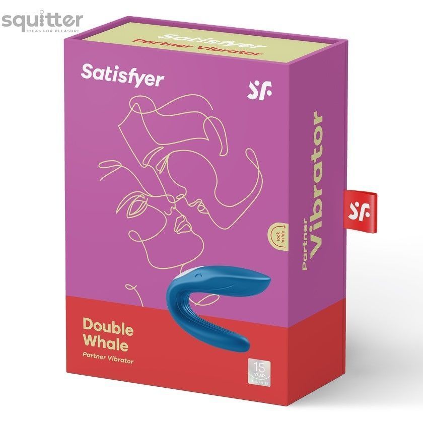 Вибратор для пар Satisfyer Double Whale с двумя моторчиками SO1643 - онлайн-сексшоп Сквитер