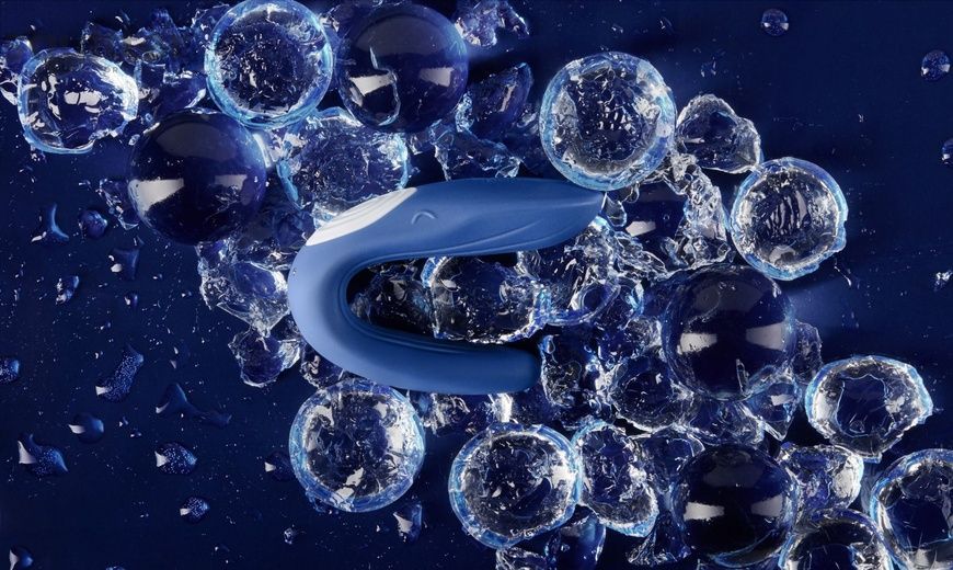 Вибратор для пар Satisfyer Double Whale с двумя моторчиками SO1643 - онлайн-сексшоп Сквитер