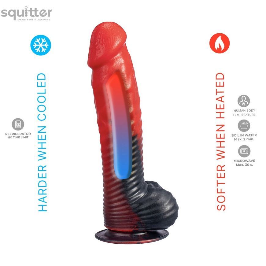 Фалоімітатор SilexD Fantasy Liquid Silicone Devil 8in Red SX4596 - онлайн-сексшоп Сквітер