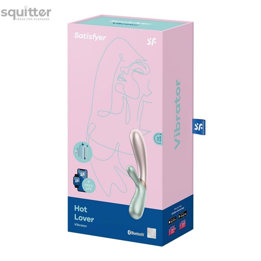 Смарт вібратор-кролик із підігрівом Satisfyer Hot Lover Green SO5542 - онлайн-сексшоп Сквітер