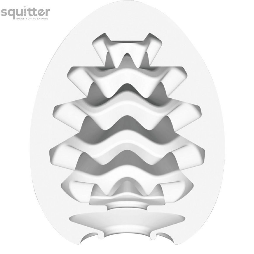Мастурбатор-яйцо Tenga Egg Wavy II Cool с двойным волнистым рельефом и охлаждающим эффектом SO6594 - онлайн-сексшоп Сквитер