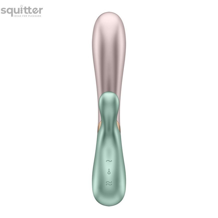 Смарт вібратор-кролик із підігрівом Satisfyer Hot Lover Green SO5542 - онлайн-сексшоп Сквітер