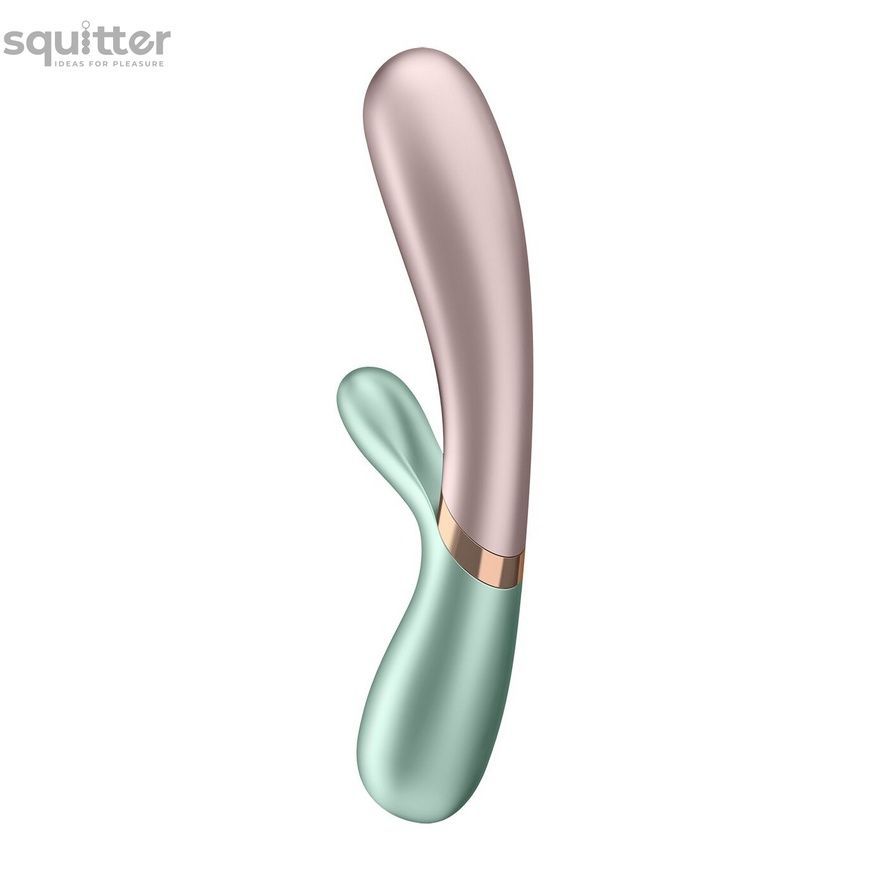 Смарт вібратор-кролик із підігрівом Satisfyer Hot Lover Green SO5542 - онлайн-сексшоп Сквітер