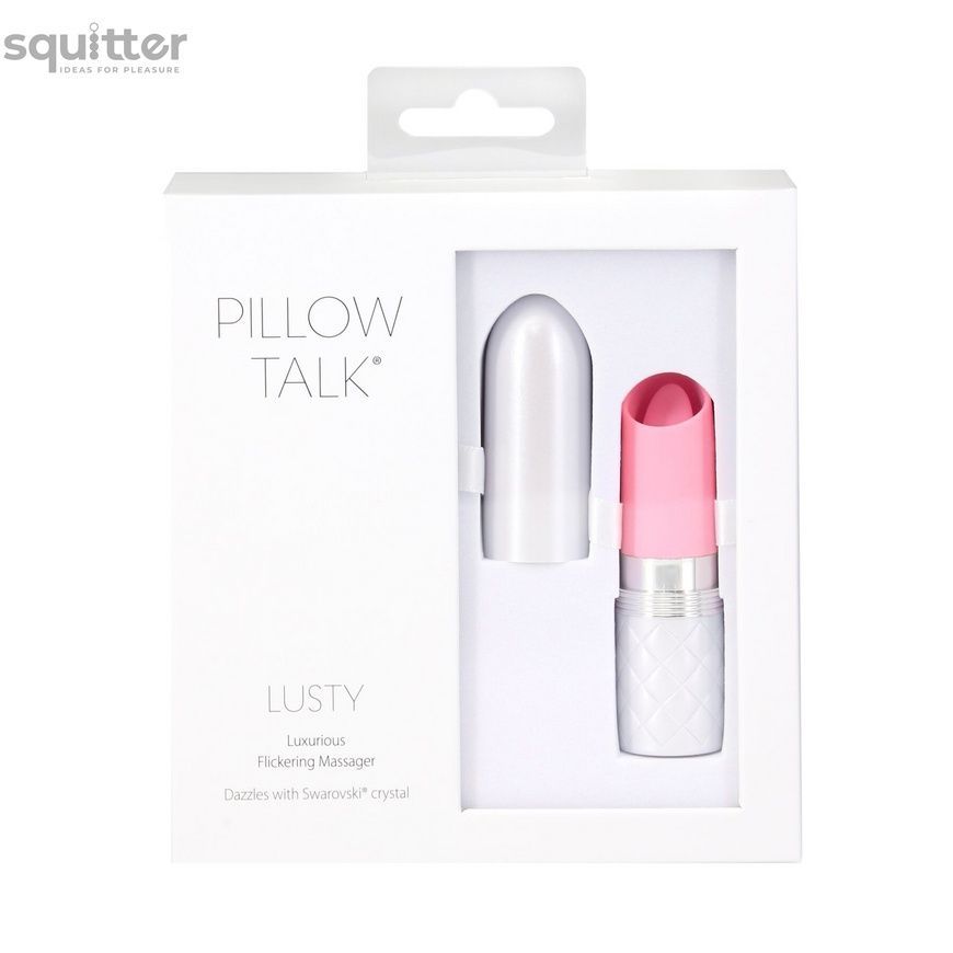 Вібратор Pillow Talk Lusty Luxurious Flickering Massager - Pink SO7751 - онлайн-сексшоп Сквітер