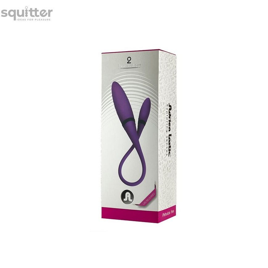 Вибратор двусторонний Adrien Lastic AD-2 с пультом LRS AD108216 - онлайн-сексшоп Сквитер
