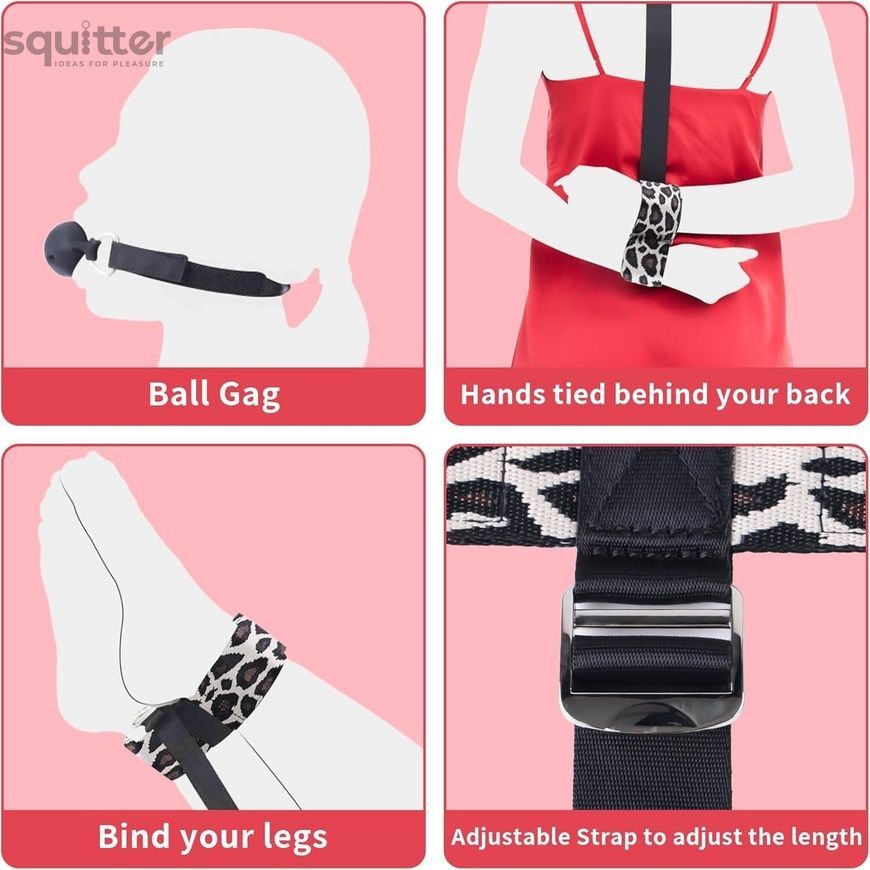БДСМ-набір LOCKINK YEAHWOW Armbinder Restraint Set Black SX2843 - онлайн-сексшоп Сквітер