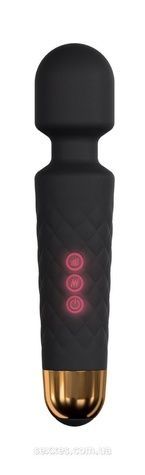 Мінівібромасажер Dorcel Wand Wanderful Black потужний, водонепроникний, 18 режимів роботи MD1465 - онлайн-сексшоп Сквітер