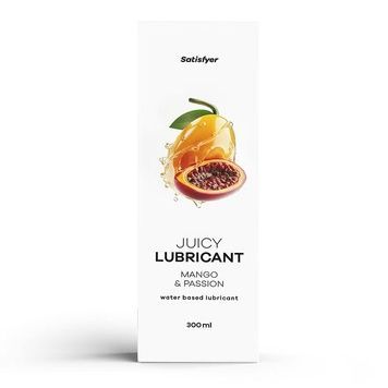 Лубрикант на водній основі Satisfyer Juicy Lubricant Mango & Passion water based 300 мл SX2726 - онлайн-сексшоп Сквітер