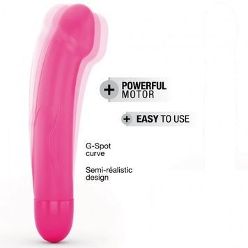 Вібратор Dorcel Real Vibration M Magenta 2.0, діаметр 3,7см, перезаряджається, для точки G SO3571 - онлайн-сексшоп Сквітер