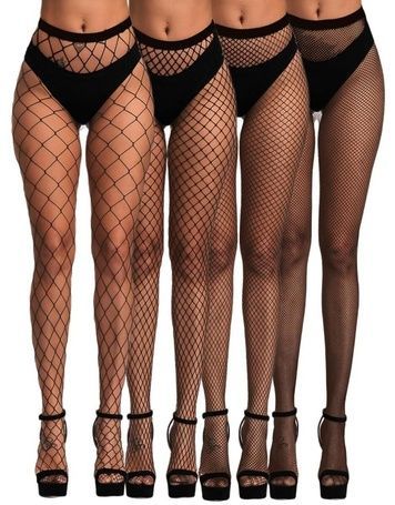Комплект колготок JSY WW7040 Black One Size (4 шт) SX1820 - онлайн-сексшоп Сквітер