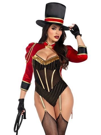 Костюм циркачки Leg Avenue Ravishing Ringmaster Bodysuit S SX2787 - онлайн-сексшоп Сквітер